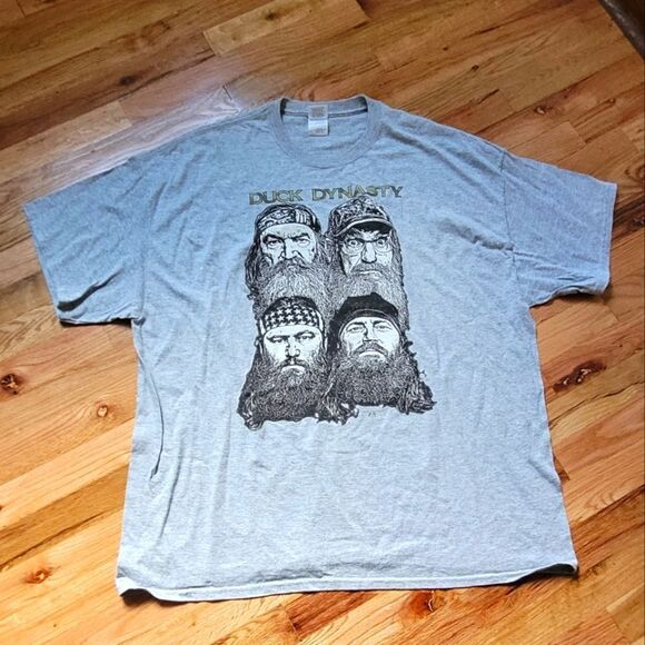 Duck Dynasty Men's 2XL Cotton Blend Gray Tee - Picture 1 of 4
